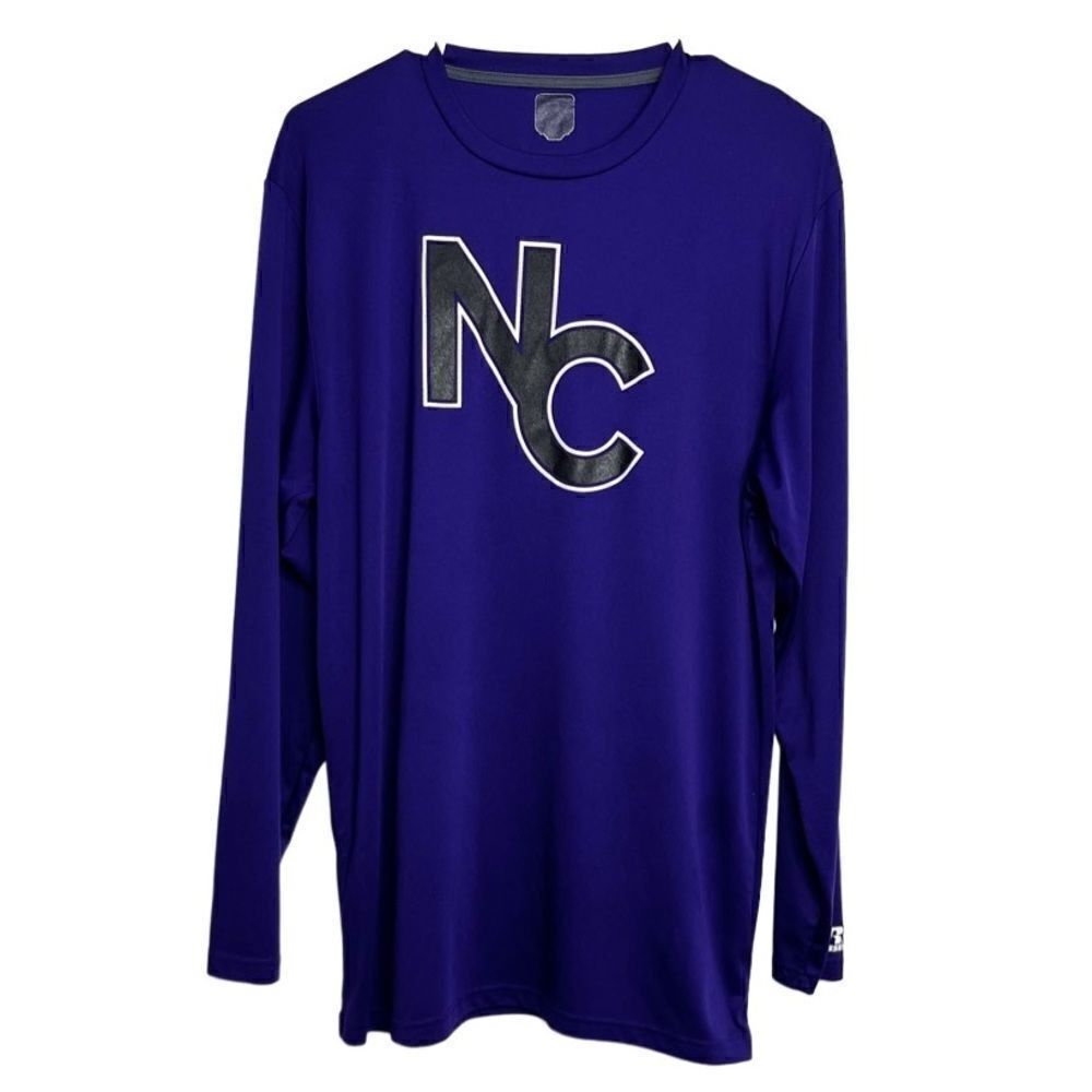 🎄Russel Athletic North Carolina Long Sleeve Purple Black Size Large